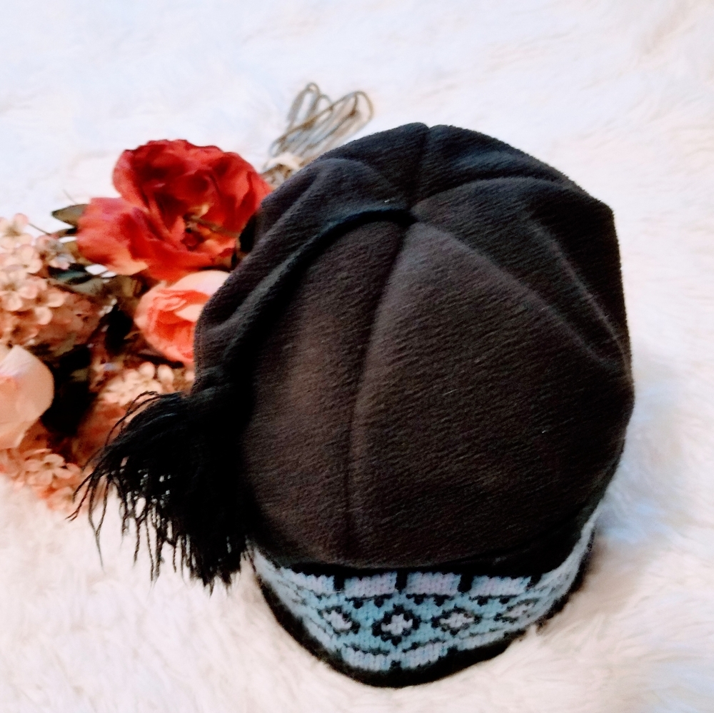 NEW! Blue winter beanie hat with tassel PRICE REDUCED! - Picture 6 of 6